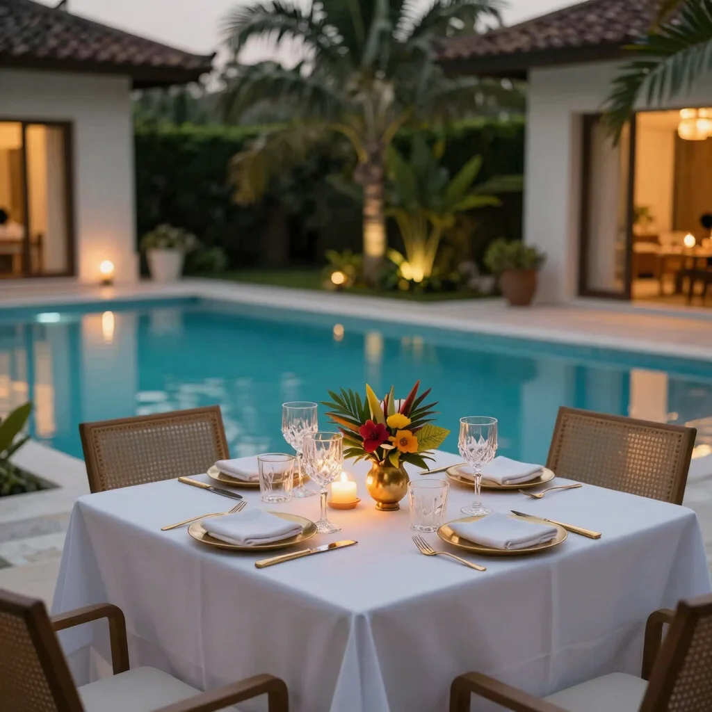 In-Villa Private Chef Candlelight Dinner