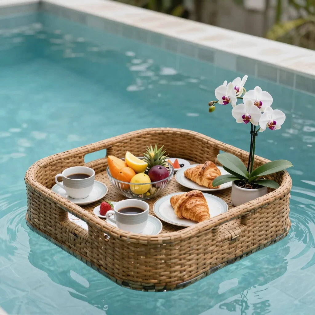 Luxury Villa Floating Breakfast Experience